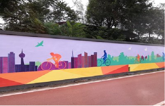 木里墙体彩绘-围墙