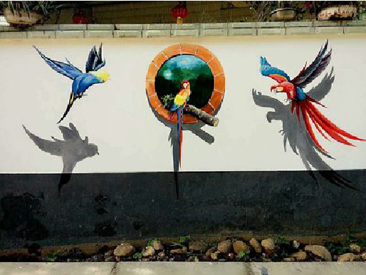 木里视觉错位-3D墙绘设计