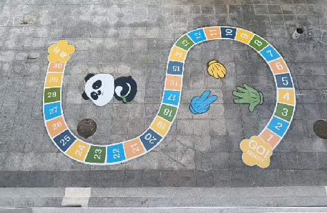 木里地面游戏彩绘