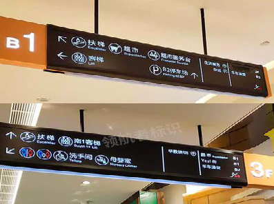 木里如何通过商场标识牌引导客流分布？